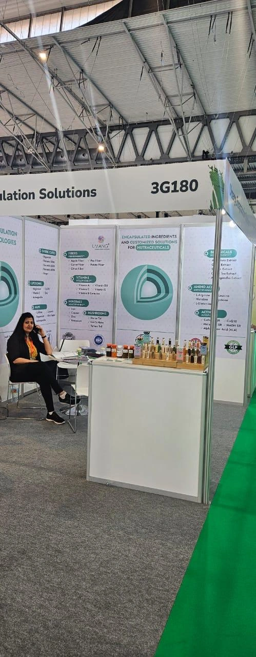 UMANG GLOBAL GROUP’s professional booth at Vitafoods Europe 2025