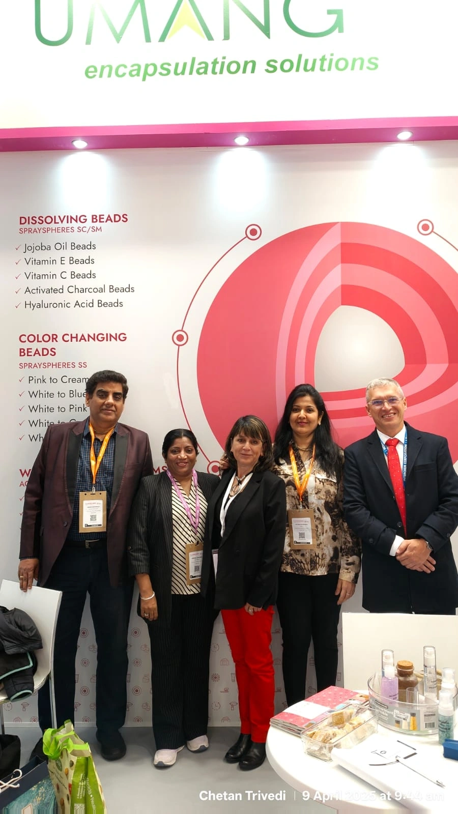 UMANG GLOBAL GROUP team engaging with Egyptian and North African personal care manufacturers and distributors at In-Cosmetics Amsterdam
