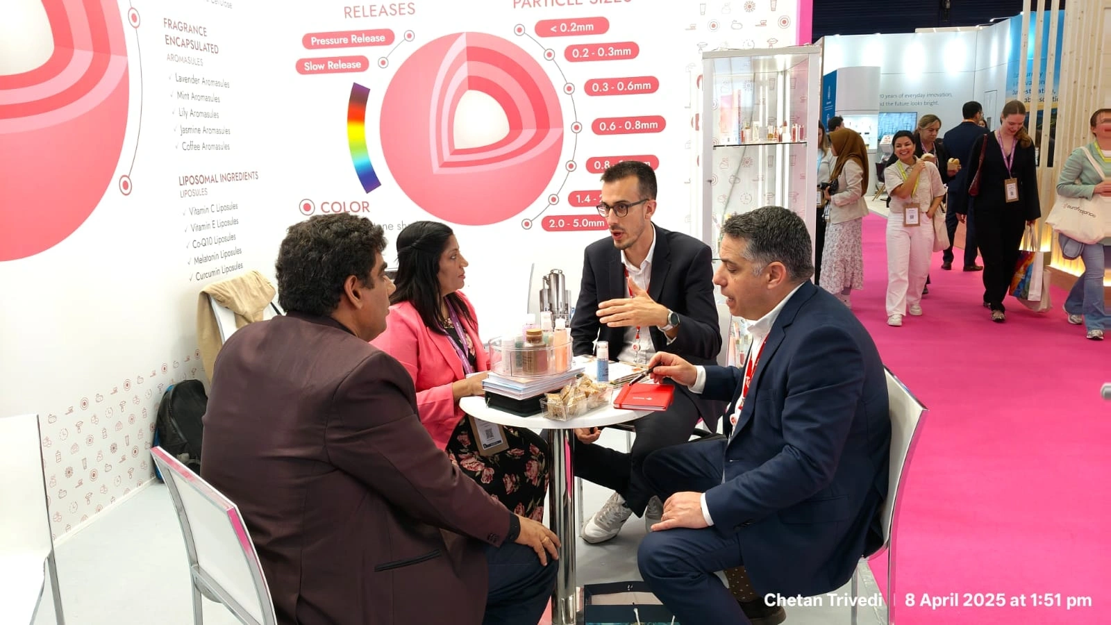 Display of UMANG GLOBAL GROUP’s eco-conscious Personal care ingredients and manufacturing solutions at In-Cosmetics Amsterdam 2025