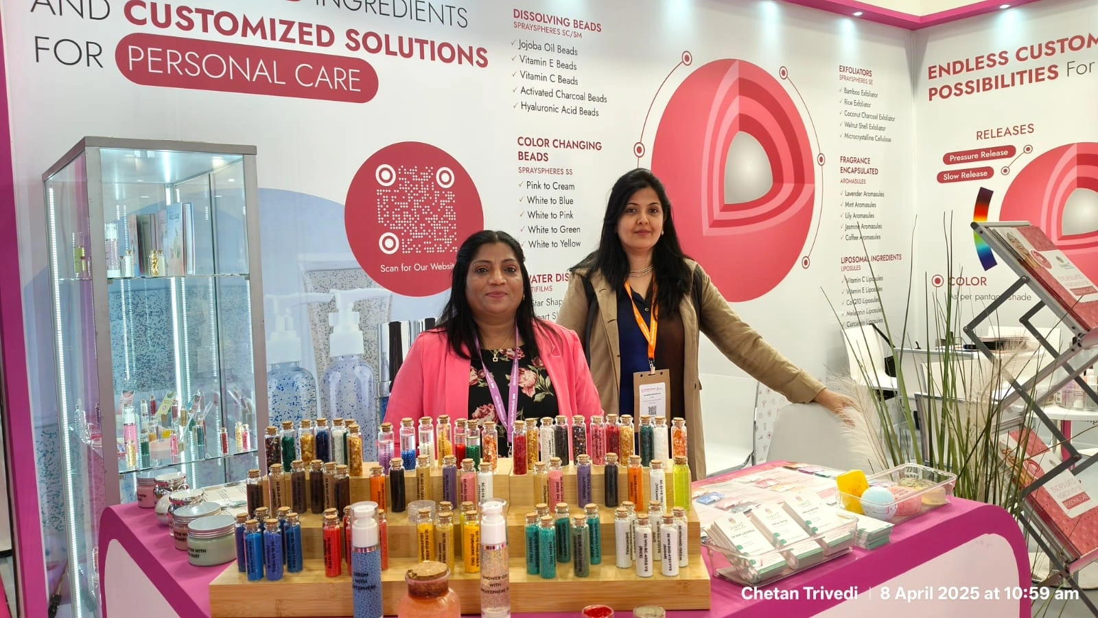 UMANG GLOBAL GROUP’s Team photo at In-Cosmetics Amsterdam 2025